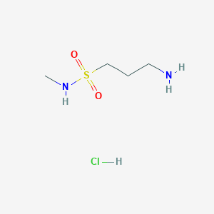 molecular formula C4H13ClN2O2S B1382088 3-amino-N-methylpropane-1-sulfonamide hydrochloride CAS No. 859874-14-9