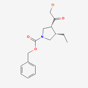 benzyl (3R,4S)-3-(2-bromoacetyl)-4-ethylpyrrolidine-1-carboxylate