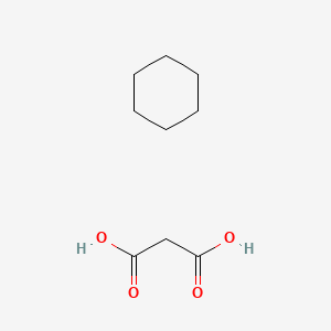 molecular formula C9H16O4 B13820938 Cyclohexane malonic acid CAS No. 4354-67-0