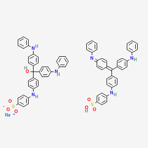 molecular formula C74H59N6NaO7S2 B13820942 Alkali Blue 6B (C.I. 42750) 