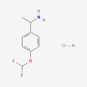 1-[4-(Difluoromethoxy)phenyl]ethanamine;hydrochloride