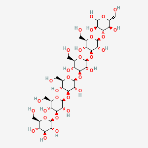 beta-D-glucopyranosyl-(1->3)-beta-D-glucopyranosyl-(1->3)-beta-D-glucopyranosyl-(1->3)-beta-D-glucopyranosyl-(1->3)-beta-D-glucopyranosyl-(1->3)-D-glucopyranose