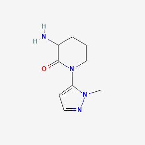 3-amino-1-(1-methyl-1H-pyrazol-5-yl)piperidin-2-one