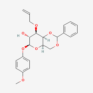 (4AR,6S,7R,8R,8aS)-8-(allyloxy)-6-(4-methoxyphenoxy)-2-phenylhexahydropyrano[3,2-d][1,3]dioxin-7-ol