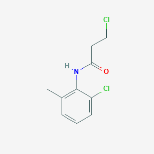 molecular formula C10H11Cl2NO B13821087 3-Chloro-N-(6-chloro-o-tolyl)propionamide CAS No. 39590-62-0