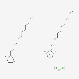 molecular formula C34H58Cl2Zr B13821110 Bis(N-dodecylcyclopentadienyl)zirconiumdichloride 