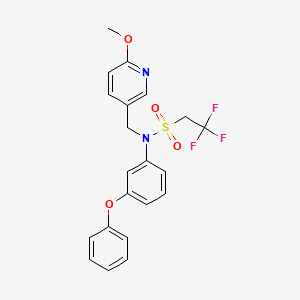 2,2,2-Trifluoro-N-[(6-methoxy-3-pyridinyl)methyl]-N-(3-phenoxyphenyl)-ethanesulfonamide