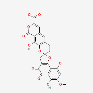 molecular formula C27H20O12 B13821132 -Rubromycin 