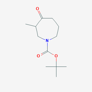 molecular formula C12H21NO3 B1382116 tert-Butyl 3-methyl-4-oxoazepane-1-carboxylate CAS No. 1422424-71-2