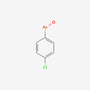 molecular formula C6H4AsClO B13821175 ARSINE, (p-CHLOROPHENYL)OXO- CAS No. 3134-98-3