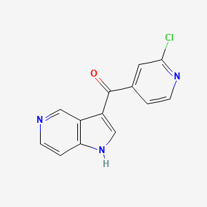 molecular formula C13H8ClN3O B1382118 (2-Chloropyridin-4-yl)(1H-pyrrolo[3,2-c]pyridin-3-yl)methanone CAS No. 1597421-45-8