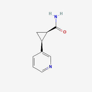 (1R,2S)-2-(Pyridin-3-yl)cyclopropanecarboxamide