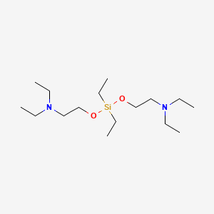 molecular formula C16H38N2O2Si B13821187 Bis(2-diethylaminoethoxy)diethylsilane CAS No. 20467-11-2