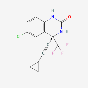 (4R)-6-chloro-4-(2-cyclopropylethynyl)-4-(trifluoromethyl)-1,3-dihydroquinazolin-2-one