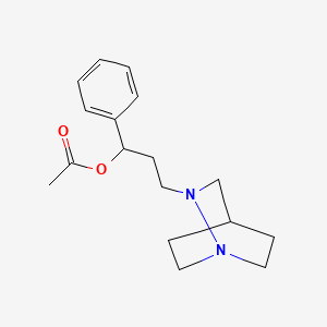 3-(1,2-Diazabicyclo[2.2.2]oct-2-yl)-1-phenylpropyl acetate