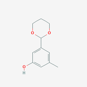 3-(1,3-Dioxan-2-yl)-5-methylphenol