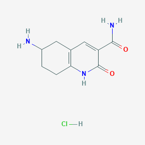 6-Amino-2-oxo-1,2,5,6,7,8-hexahydroquinoline-3-carboxamide hydrochloride