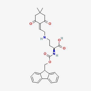 (S)-2-(((9H-fluoren-9-yl)methoxy)carbonylamino)-4-(2-(4,4-dimethyl-2,6-dioxocyclohexylidene)ethylamino)butanoic acid