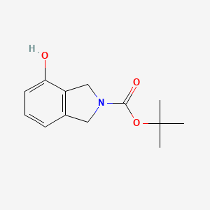 molecular formula C13H17NO3 B1382132 叔丁基 4-羟基异吲哚啉-2-羧酸酯 CAS No. 871013-92-2