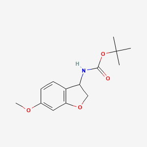 tert-butyl N-(6-methoxy-2,3-dihydro-1-benzofuran-3-yl)carbamate