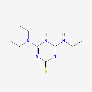 1,3,5-Triazine-2(1H)-thione, 4-(diethylamino)-6-(ethylamino)-