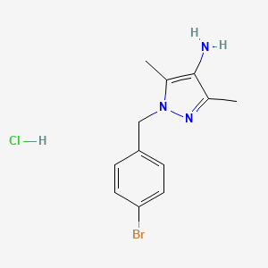 1-(4-Bromobenzyl)-3,5-dimethyl-1H-pyrazol-4-amine hydrochloride