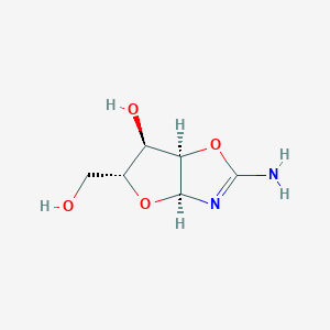 molecular formula C6H10N2O4 B13821401 D-ribofuranosyl-aminooxazoline 