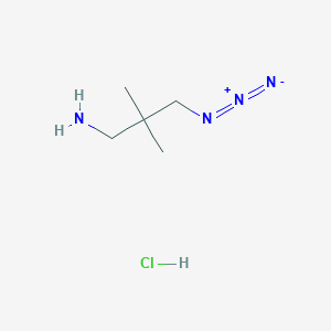 3-Azido-2,2-dimethylpropan-1-amine hydrochloride