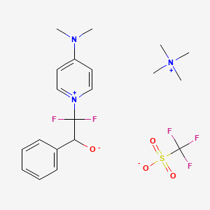 1-[1,1-Difluoro-2-phenyl-ethyl-2-at-(tetramethylammonium)]-4-dimethylamino-pyridinium triflate