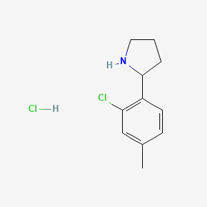 2-(2-Chloro-4-methylphenyl)pyrrolidine hydrochloride