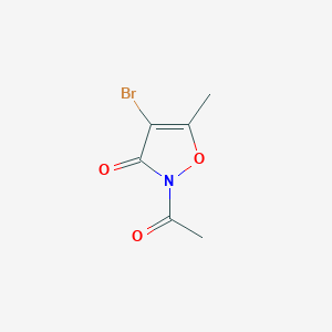 2-Acetyl-4-bromo-5-methylisoxazol-3(2H)-one