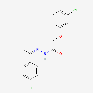 2-(3-chlorophenoxy)-N'-[(1Z)-1-(4-chlorophenyl)ethylidene]acetohydrazide