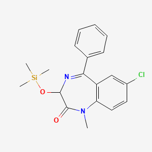 7-Chloro-1-methyl-5-phenyl-3-[(trimethylsilyl)oxy]-1H-1,4-benzodiazepin-2(3H)-one