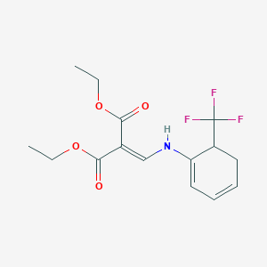 Diethyl 2-((6-(trifluoromethyl)cyclohexa-1,3-dienylamino)methylene)malonate