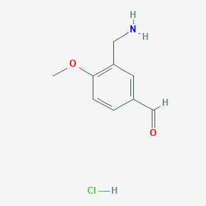 3-(Aminomethyl)-4-methoxybenzaldehyde hydrochloride