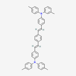 molecular formula C50H44N2 B13821704 1,4-Bis[2-[4-[N,N-di(p-toly)amino]phenyl]vinyl]benzene 