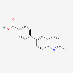 molecular formula C17H13NO2 B13821715 4-(2-Methylquinolin-6-yl)benzoic acid CAS No. 216059-94-8