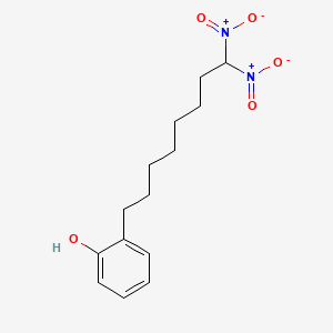 molecular formula C14H20N2O5 B13821716 2-(8,8-Dinitrooctyl)phenol 