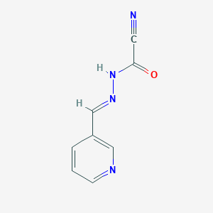 1-cyano-N-[(E)-pyridin-3-ylmethylideneamino]formamide