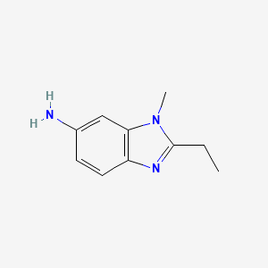 molecular formula C10H13N3 B13821806 1H-Benzimidazol-6-amine,2-ethyl-1-methyl- 