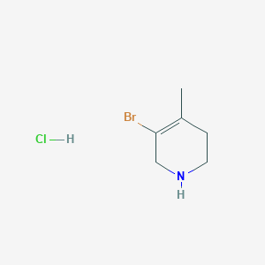 molecular formula C6H11BrClN B1382181 5-Bromo-4-methyl-1,2,3,6-tetrahydropyridine hydrochloride CAS No. 1803611-57-5