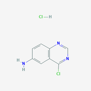 molecular formula C8H7Cl2N3 B13821815 4-Chloroquinazolin-6-amine hydrochloride 