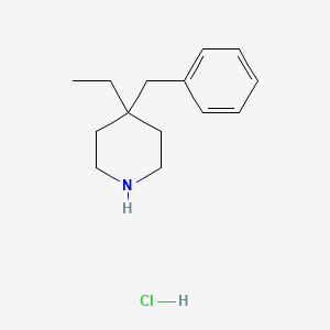 molecular formula C14H22ClN B1382187 4-Benzyl-4-ethylpiperidine hydrochloride CAS No. 1795471-44-1