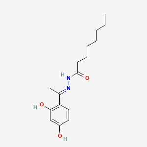 molecular formula C16H24N2O3 B13821883 N'-[1-(2,4-dihydroxyphenyl)ethylidene]octanohydrazide 