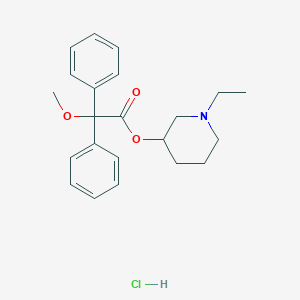 molecular formula C22H28ClNO3 B13821909 (1-Ethylpiperidin-3-yl) 2-methoxy-2,2-diphenylacetate;hydrochloride CAS No. 2909-87-7