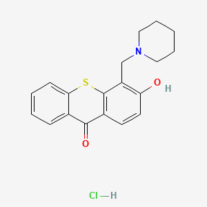 9-Thioxanthenone, 3-hydroxy-4-piperidinomethyl-, hydrochloride