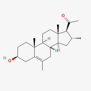 molecular formula C23H36O2 B13821936 5-Pregnen-6,16alpha-dimethyl-3beta-ol-20-one 