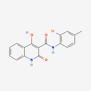 N-(2-bromo-4-methylphenyl)-4-hydroxy-2-oxo-1,2-dihydroquinoline-3-carboxamide