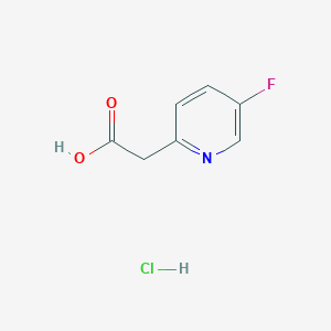 molecular formula C7H7ClFNO2 B1382195 2-(5-Fluoropyridin-2-yl)acetic acid hydrochloride CAS No. 1795504-70-9