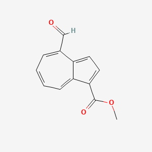 molecular formula C13H10O3 B13821950 1-Methoxycarbonyl-4-formylazulene CAS No. 43110-60-7